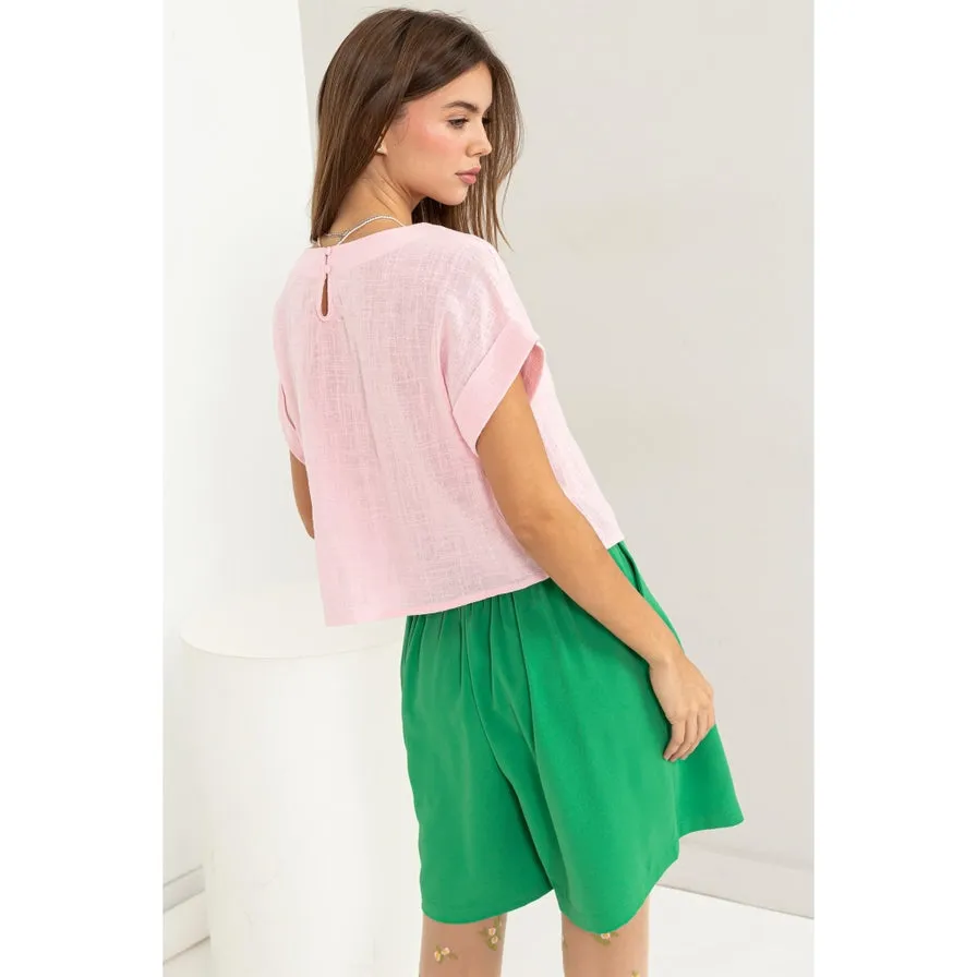 Casual Style Stunning Short Sleeve Top