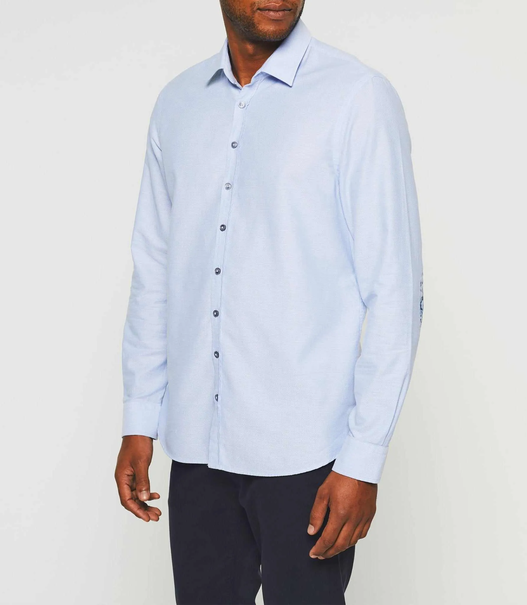 Chemise casual bleu ciel "Keo"