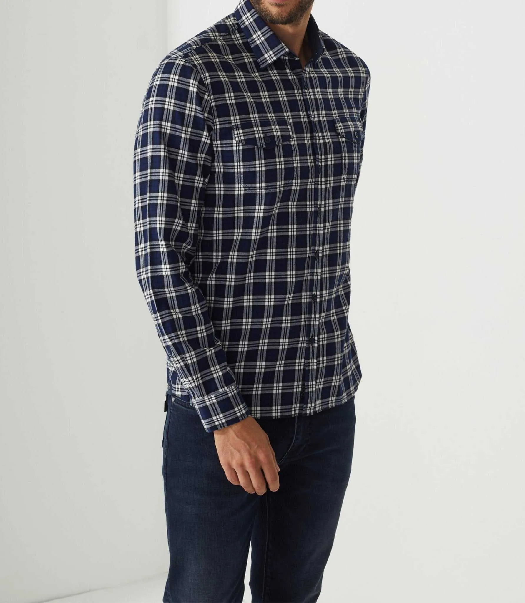 Chemise casual bleu "Adjia"