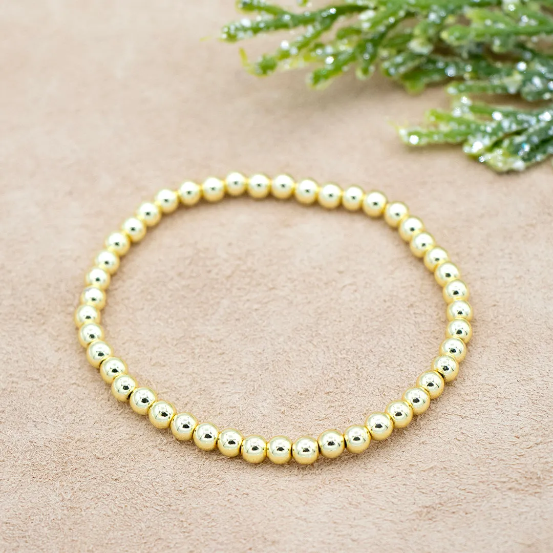 Classic Gold Bead Bracelet