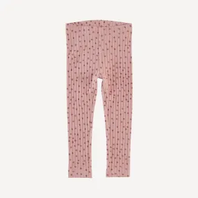 classic skinny legging | rose dot | classic rib