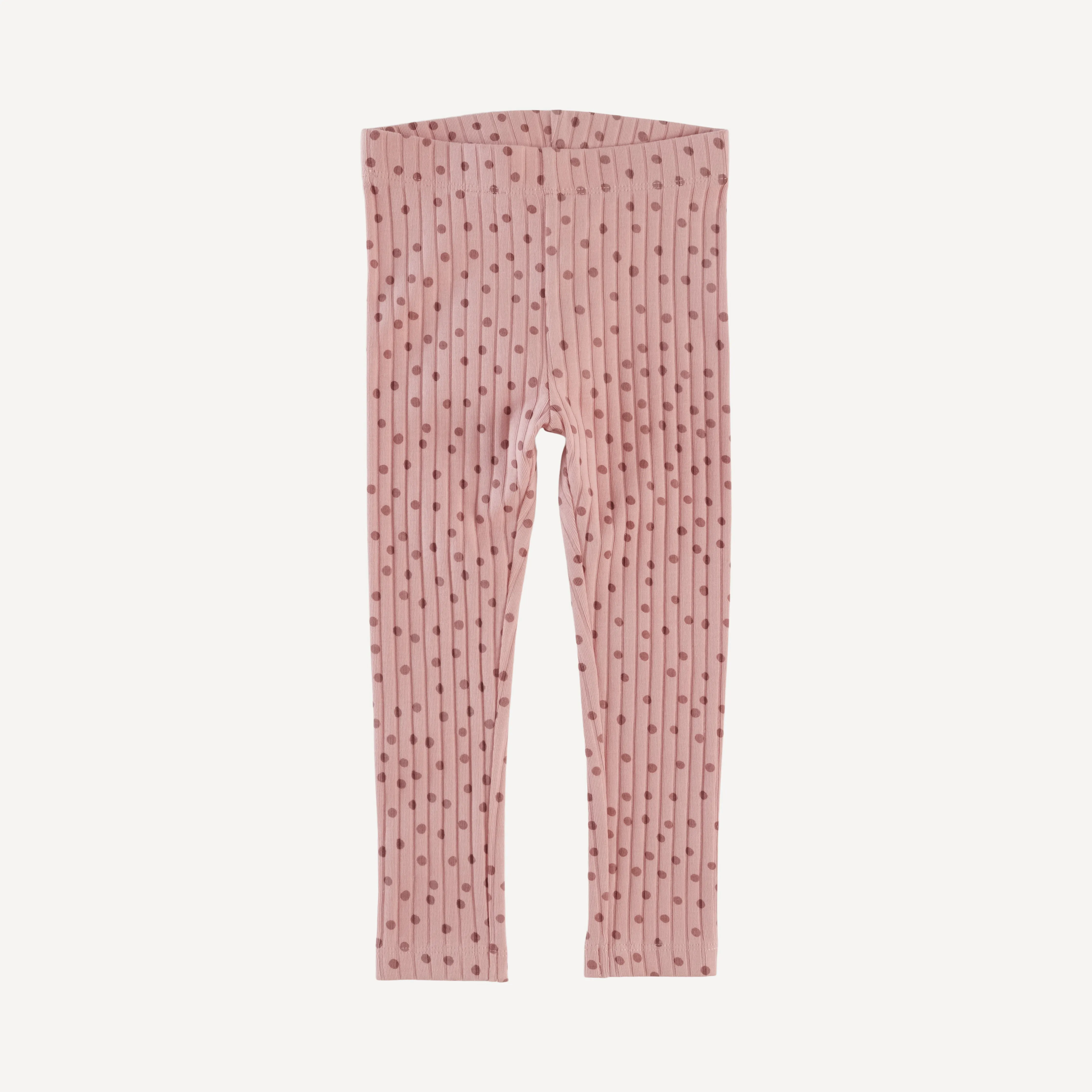 classic skinny legging | rose dot | classic rib