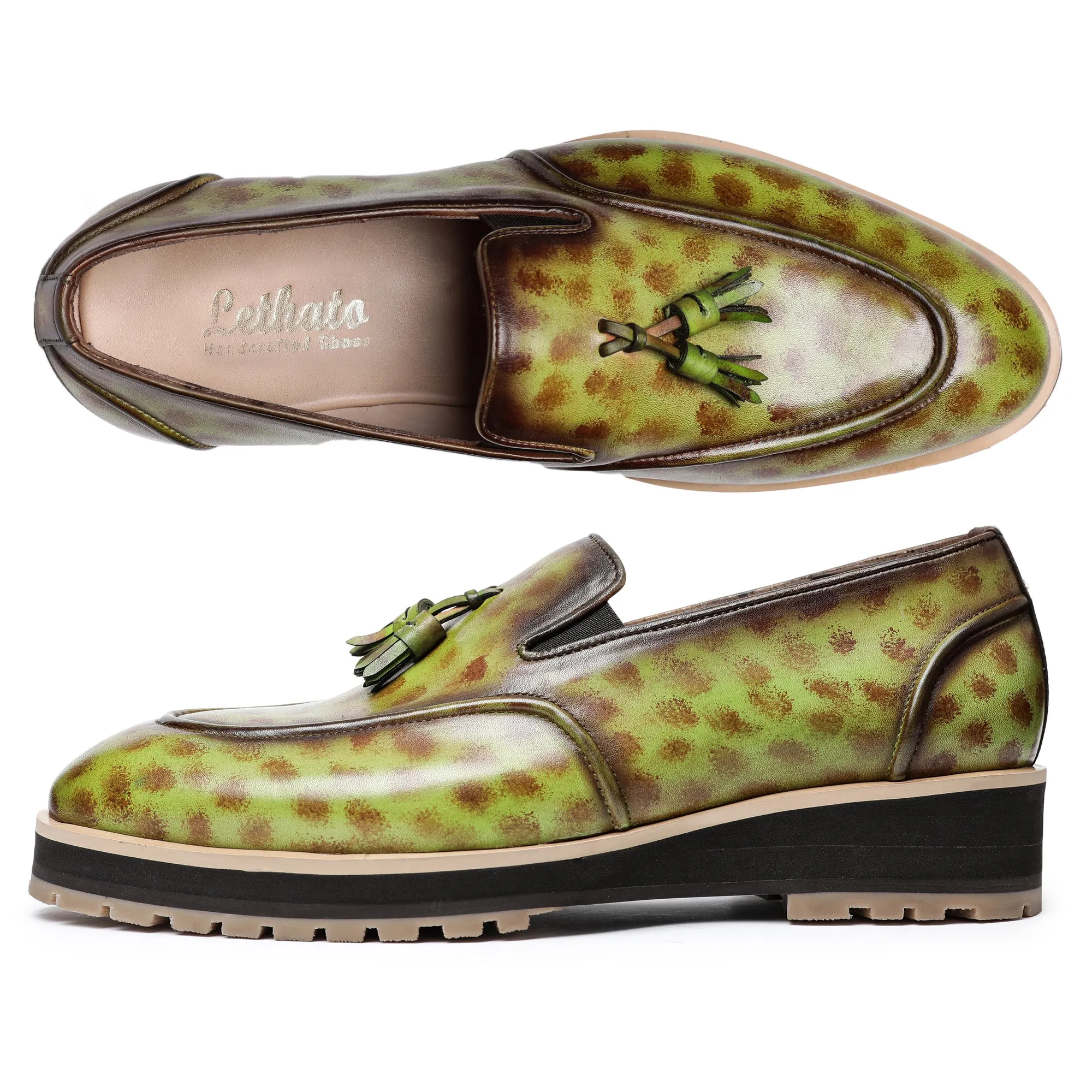 Classic Tassel Loafers - Green