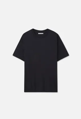 Cotton Cashmere Crew / Black