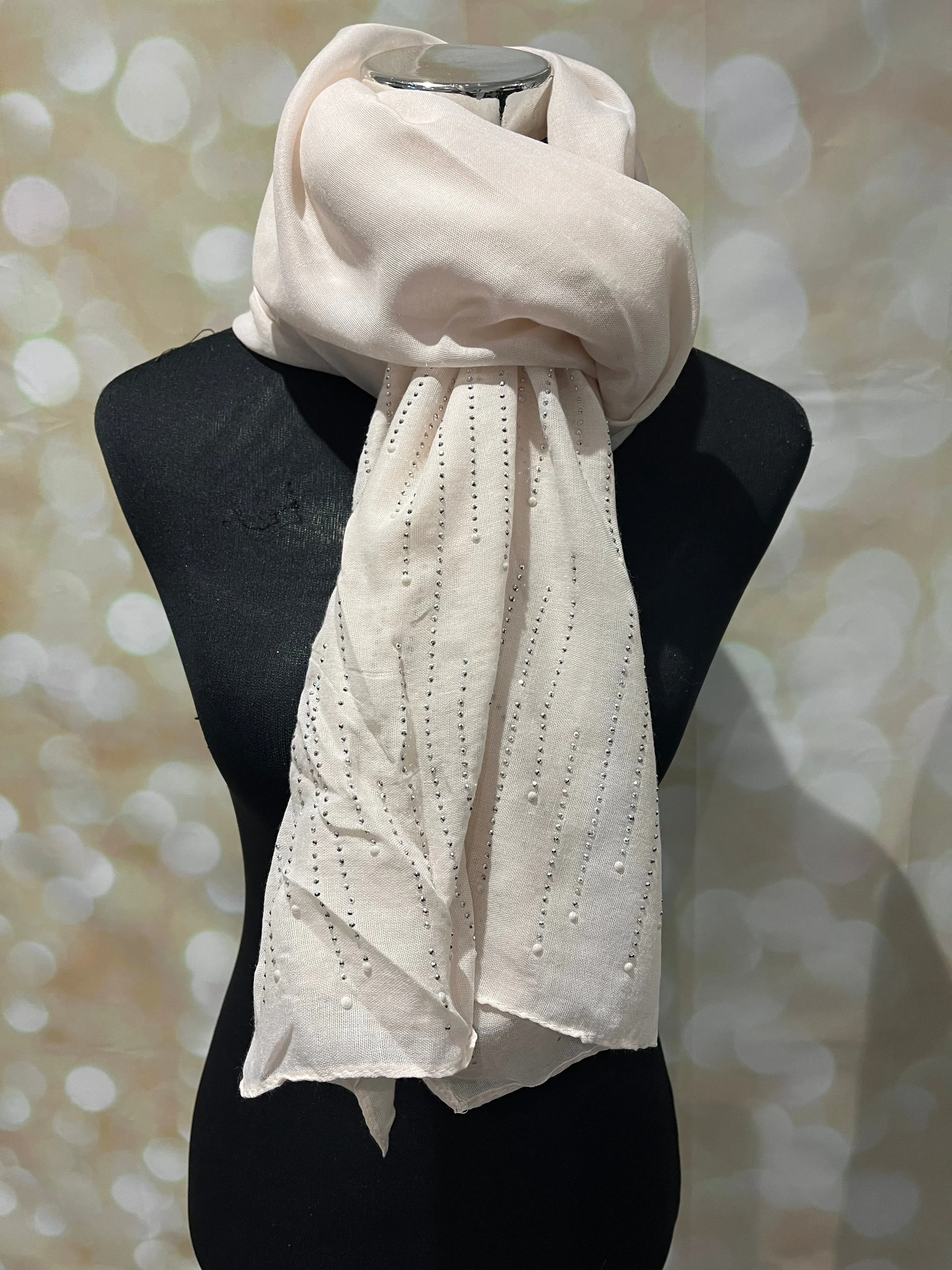 Cotton Diamante scarves