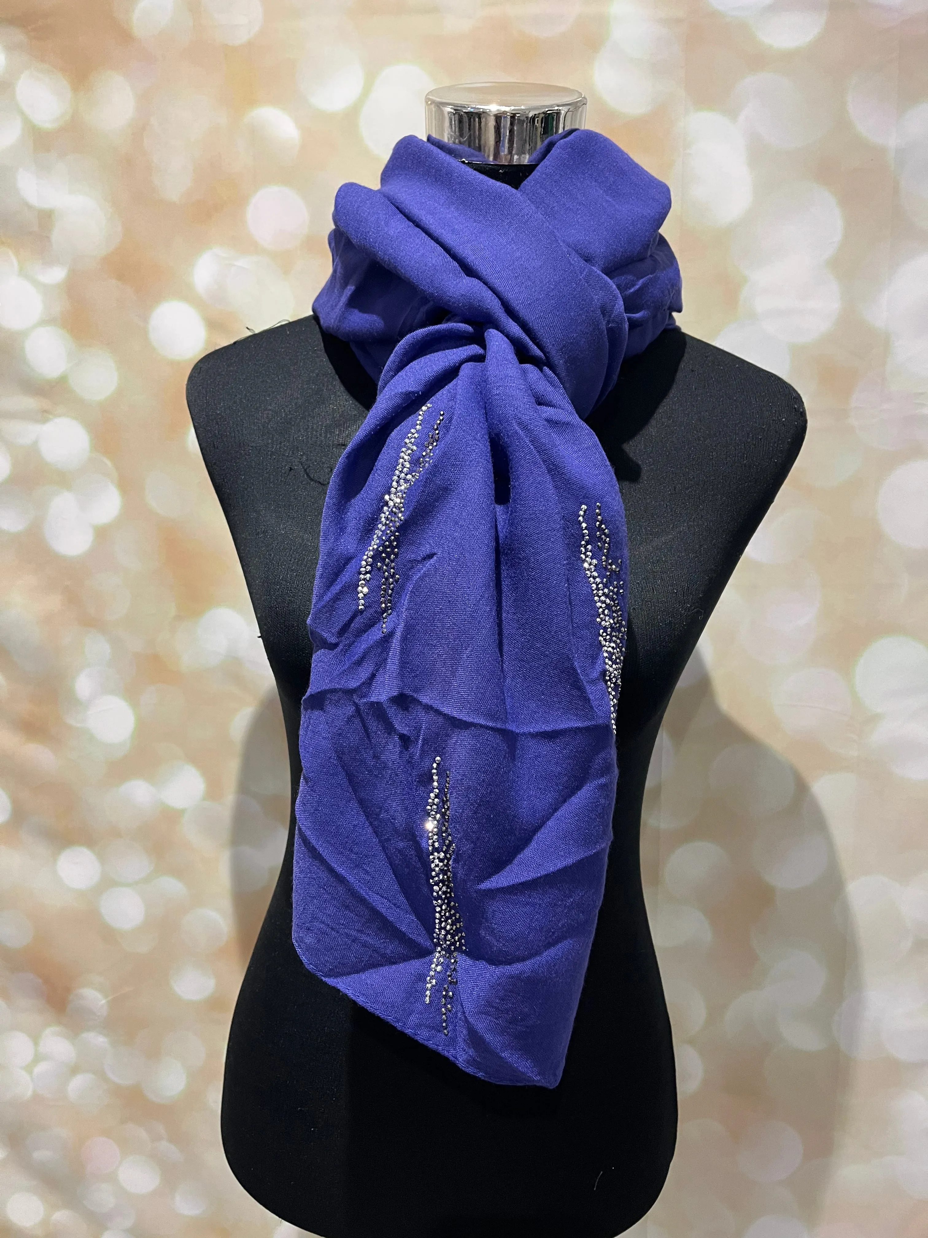 Cotton Diamante scarves