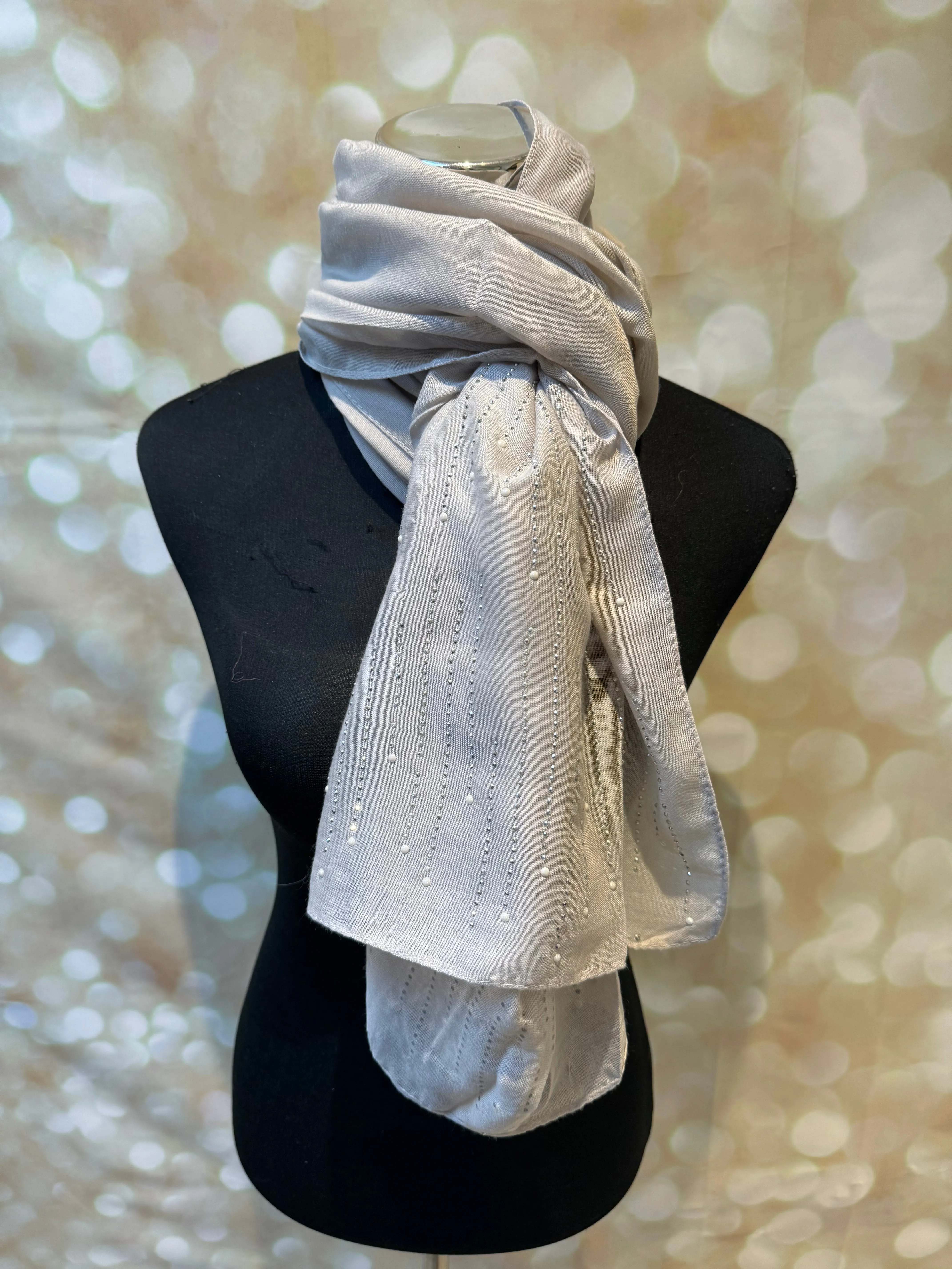 Cotton Diamante scarves