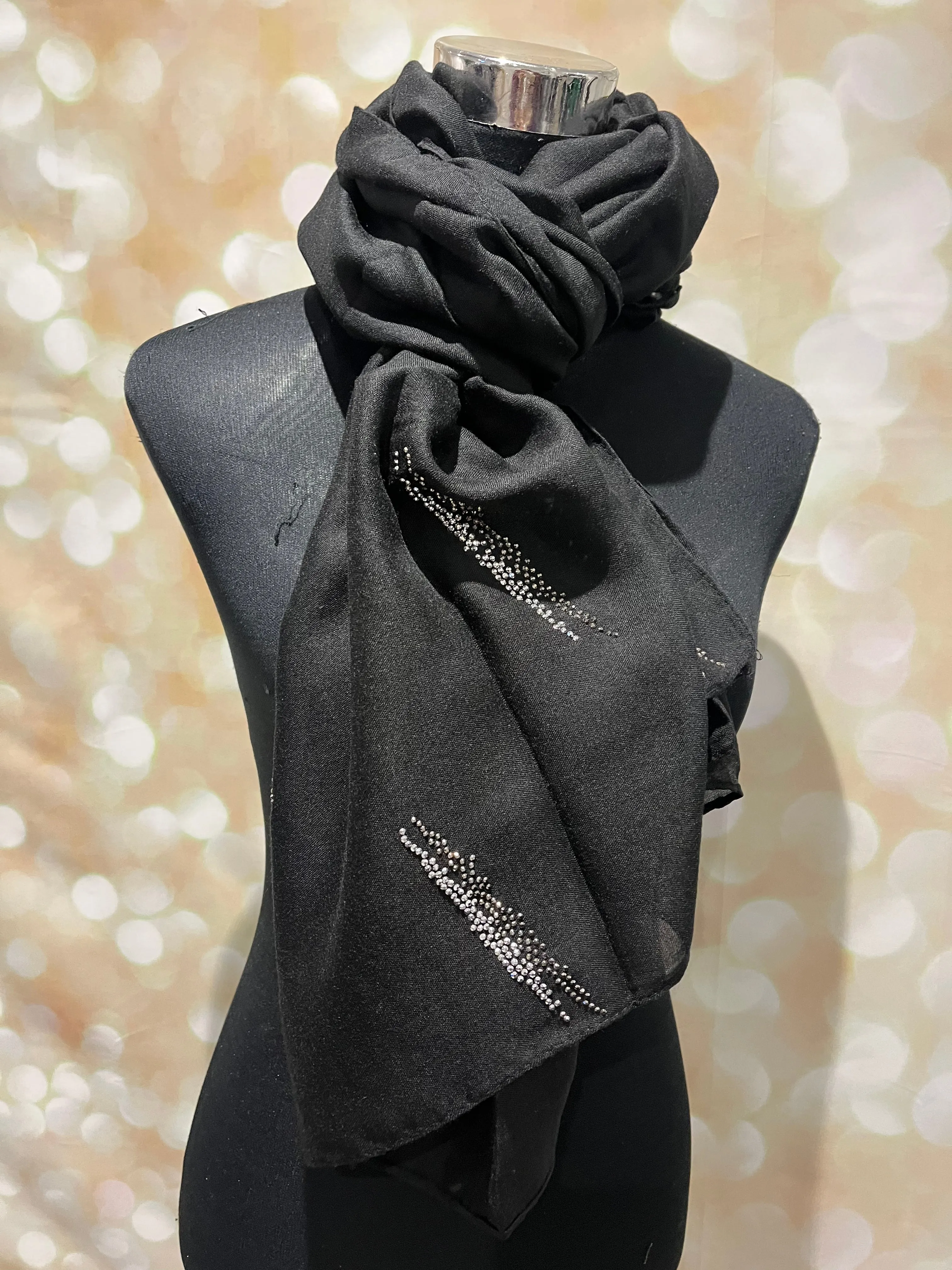 Cotton Diamante scarves