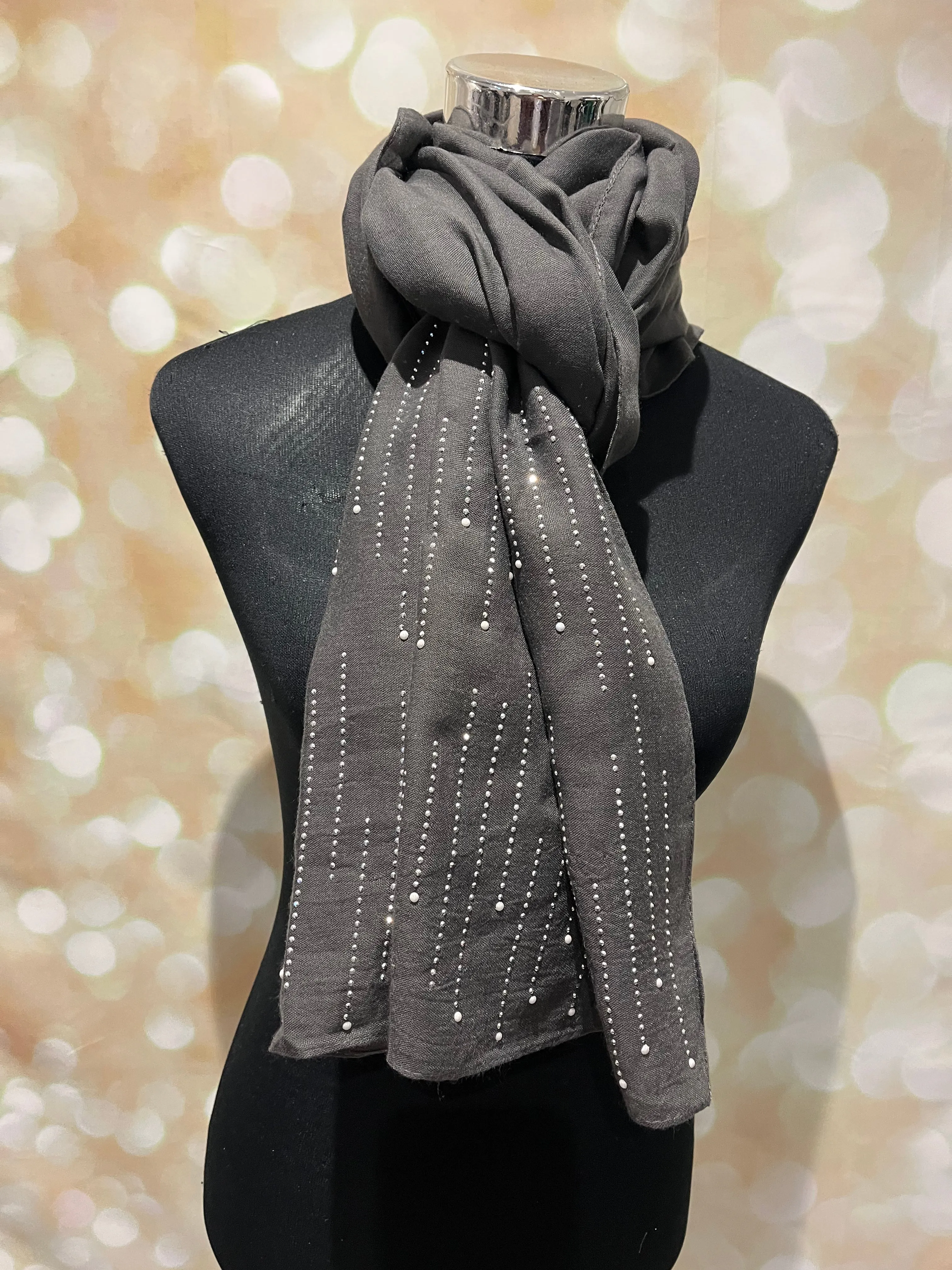 Cotton Diamante scarves