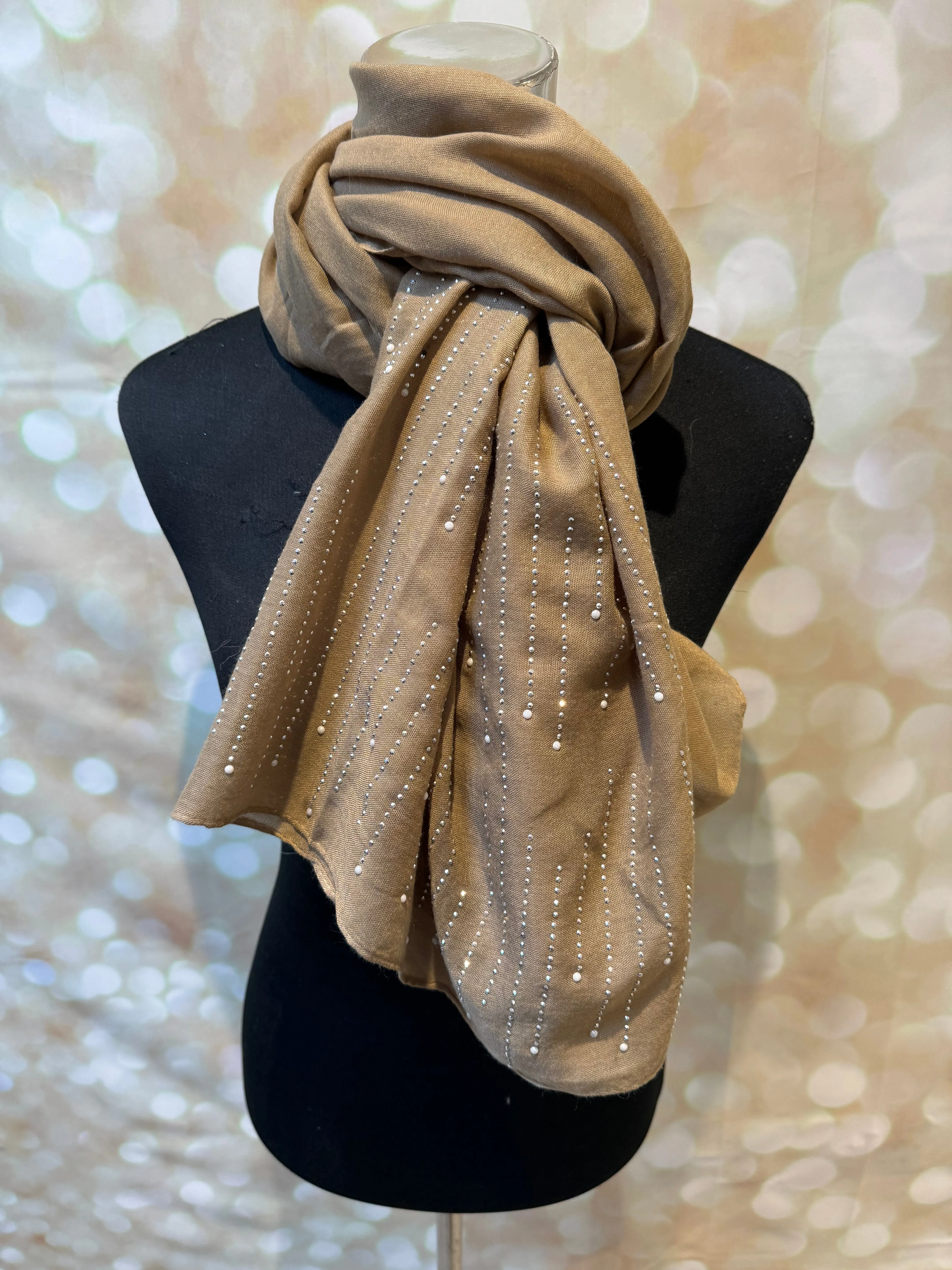 Cotton Diamante scarves