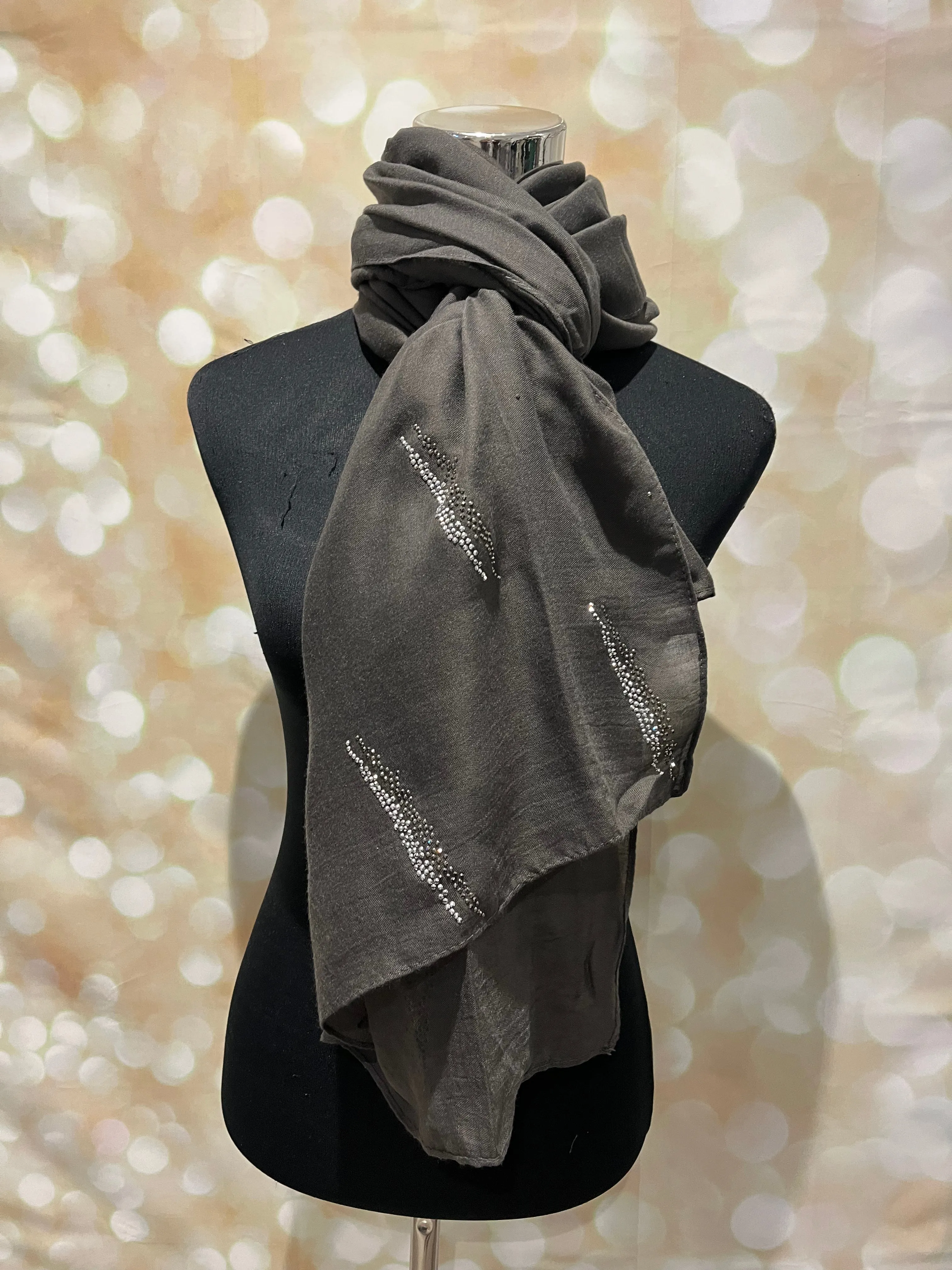 Cotton Diamante scarves