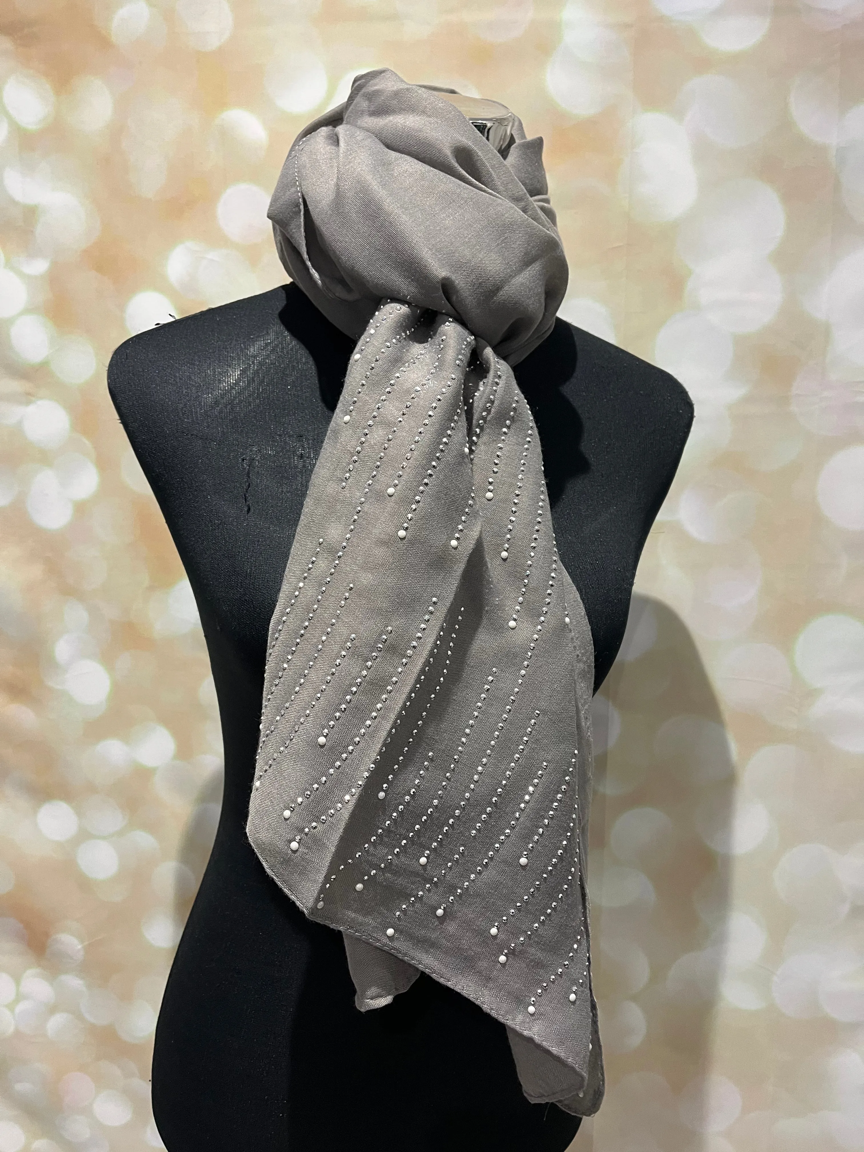 Cotton Diamante scarves