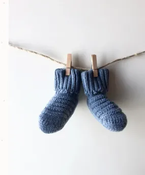 Cotton knit bootie socks