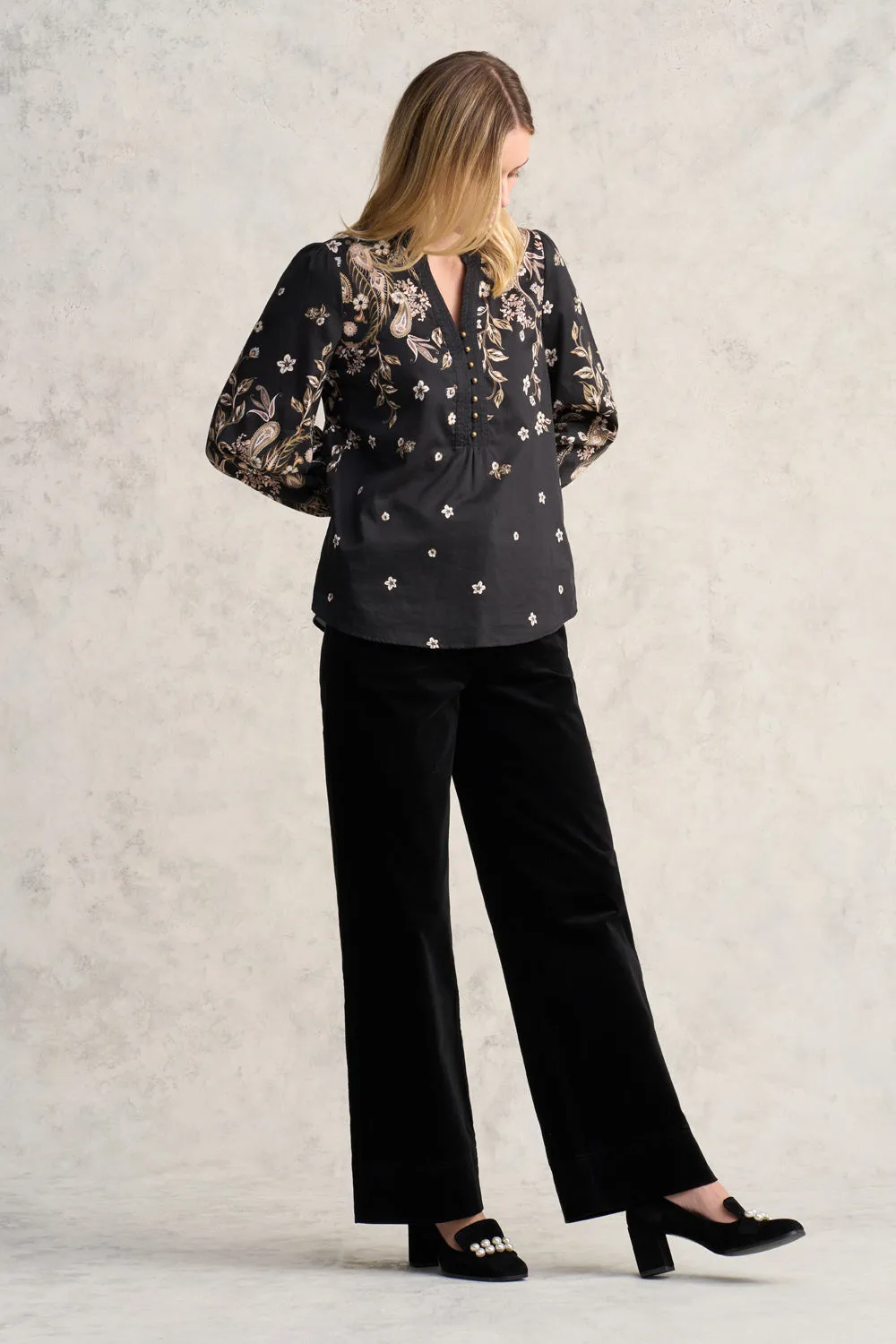 Cotton Sateen Blouse