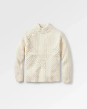 Cozy Cable Recycled Knitted Jumper - Off White