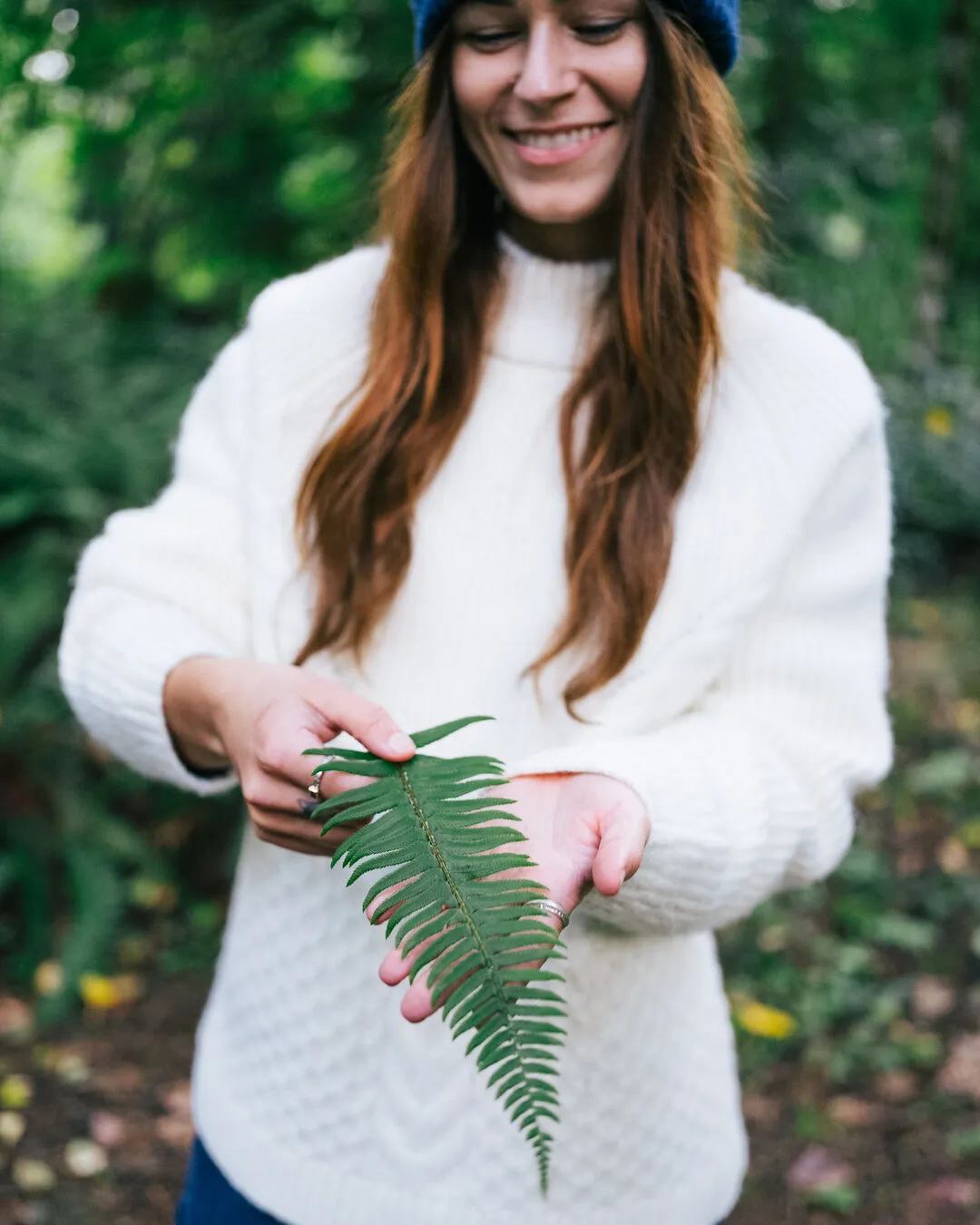 Cozy Cable Recycled Knitted Jumper - Off White