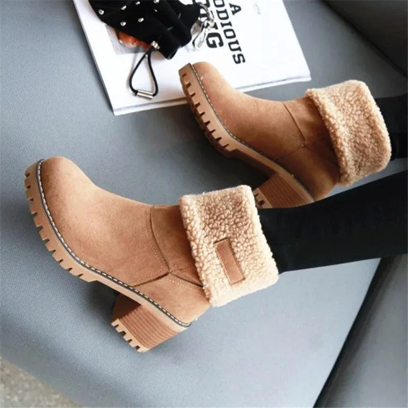 COZY CHIC WINTER BLISS FAUX FUR SNOW BOOTS