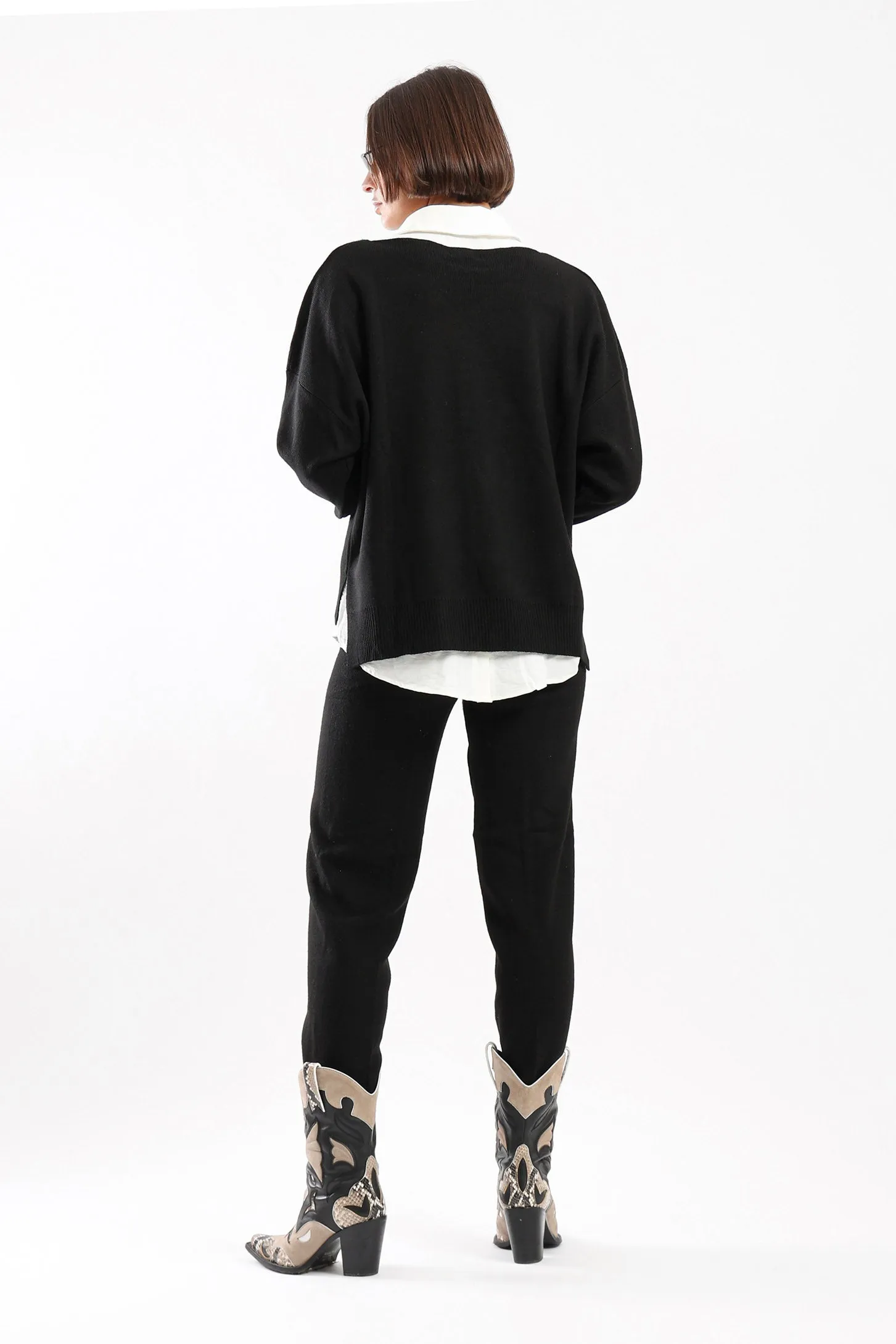 COZY KNIT SET - BLACK