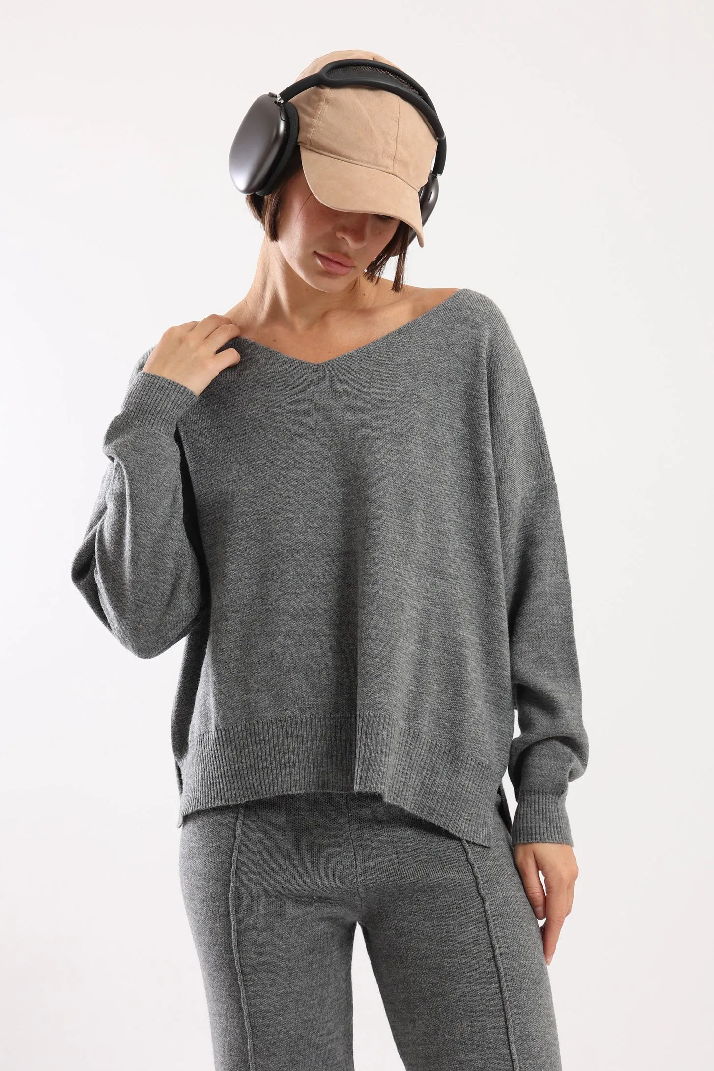 COZY KNIT SET - GREY