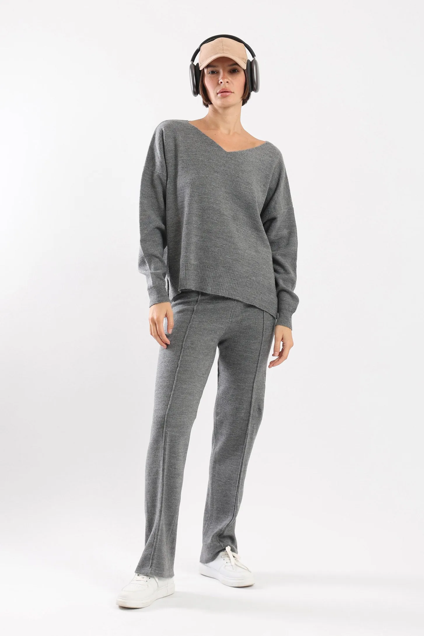 COZY KNIT SET - GREY