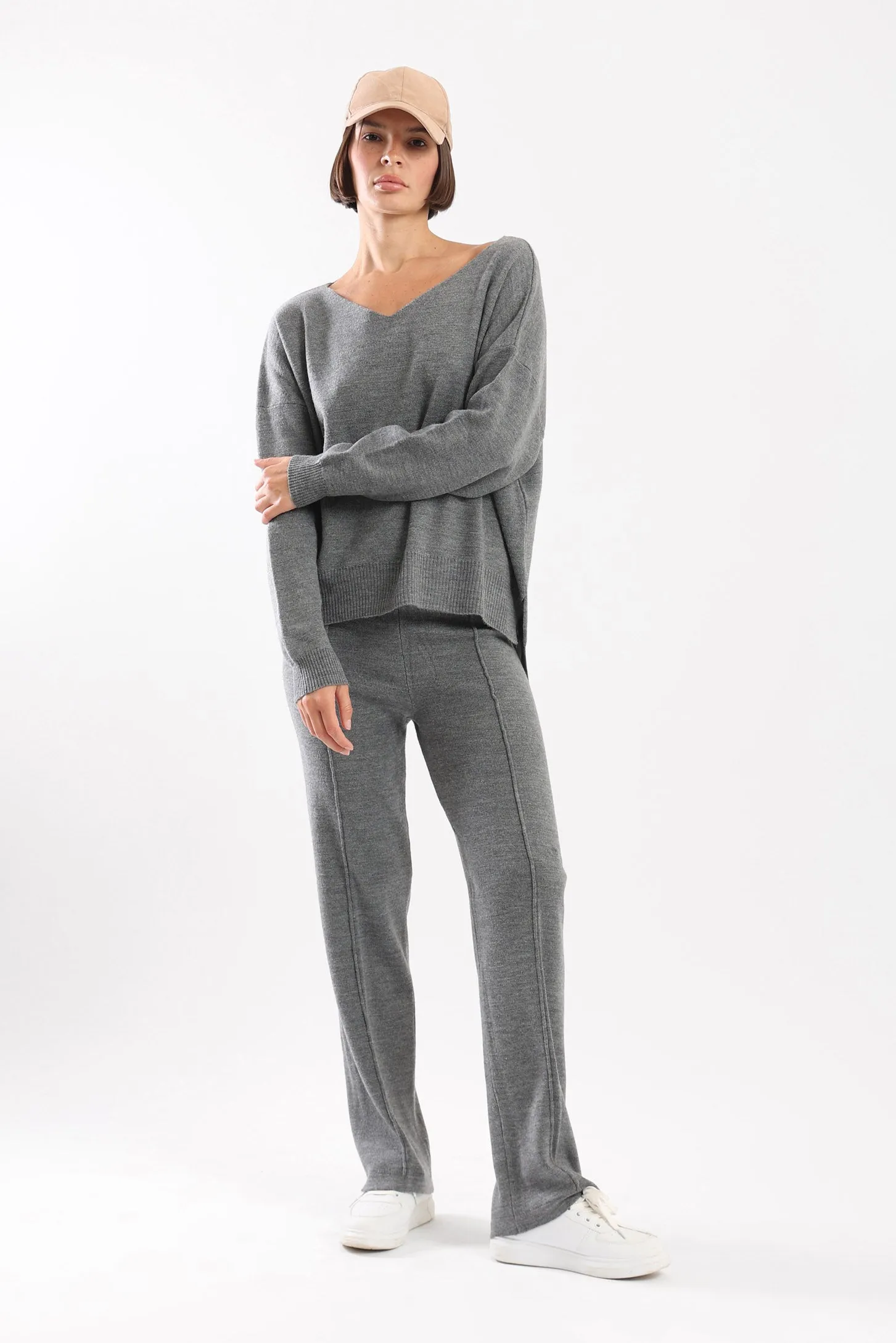 COZY KNIT SET - GREY