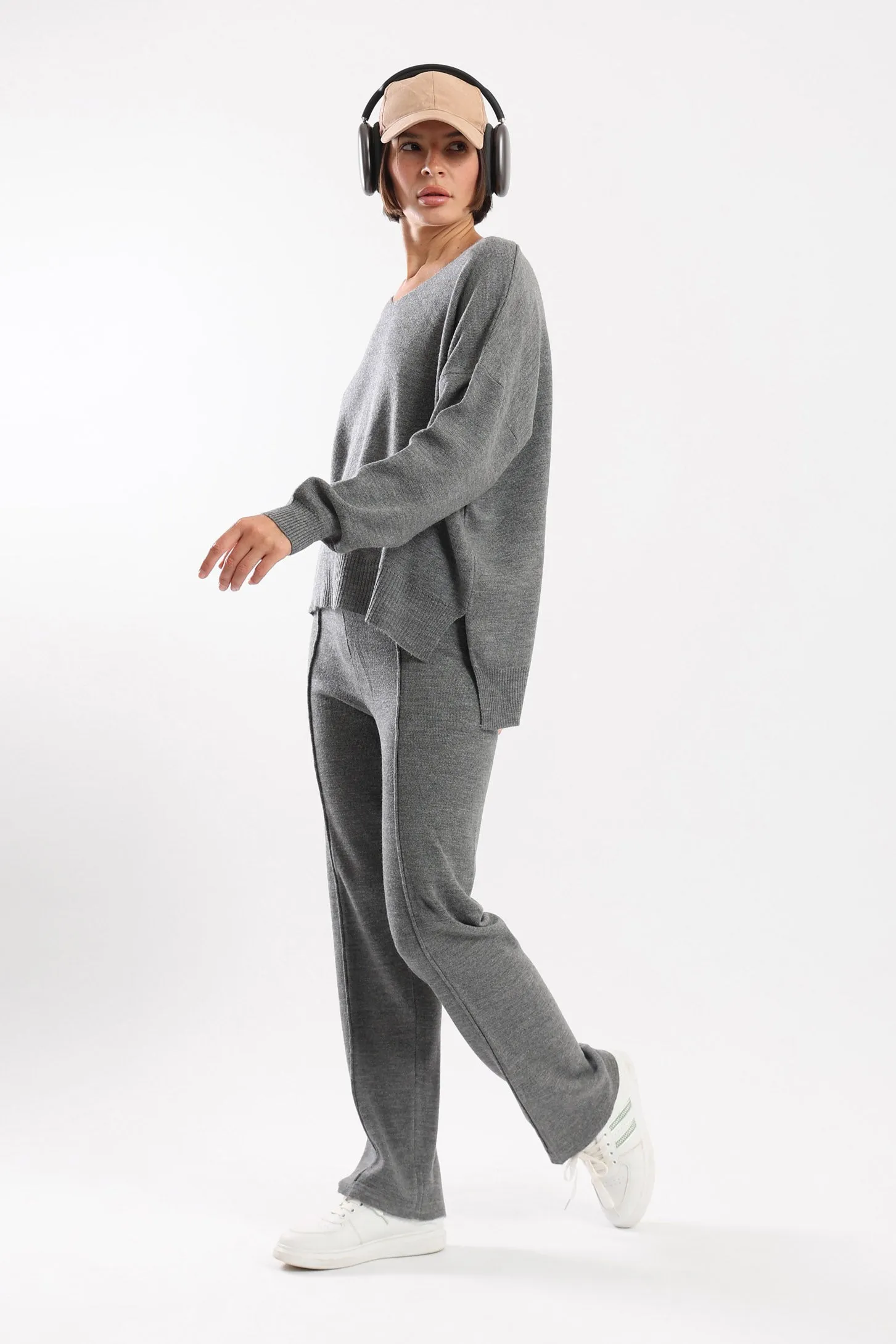 COZY KNIT SET - GREY