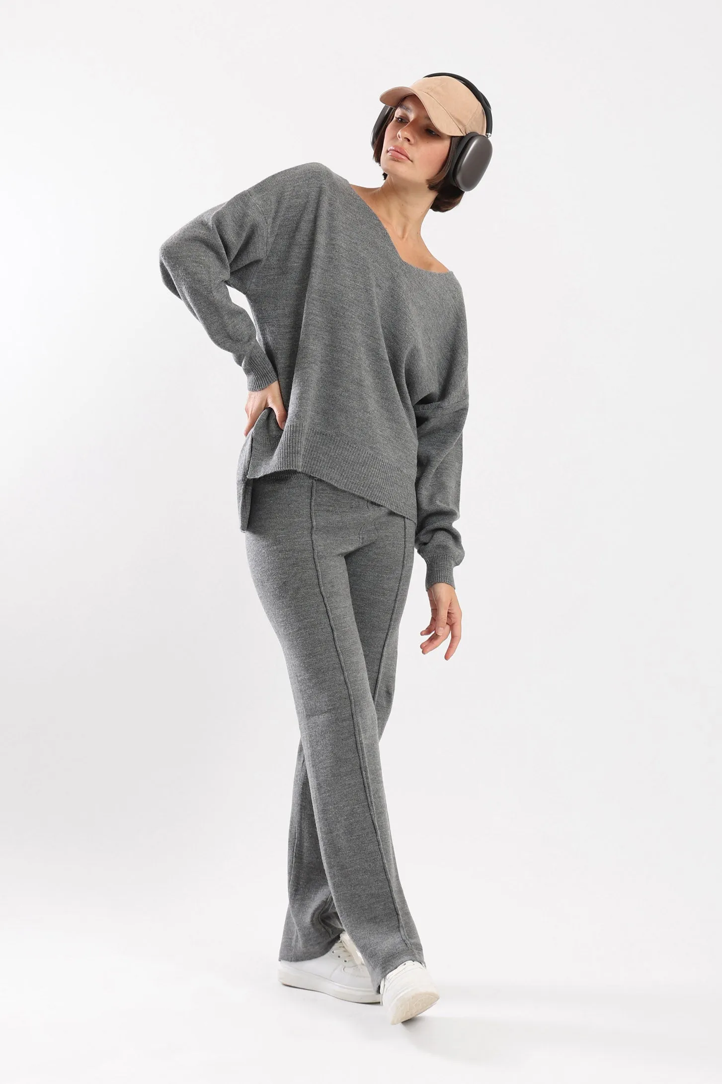 COZY KNIT SET - GREY