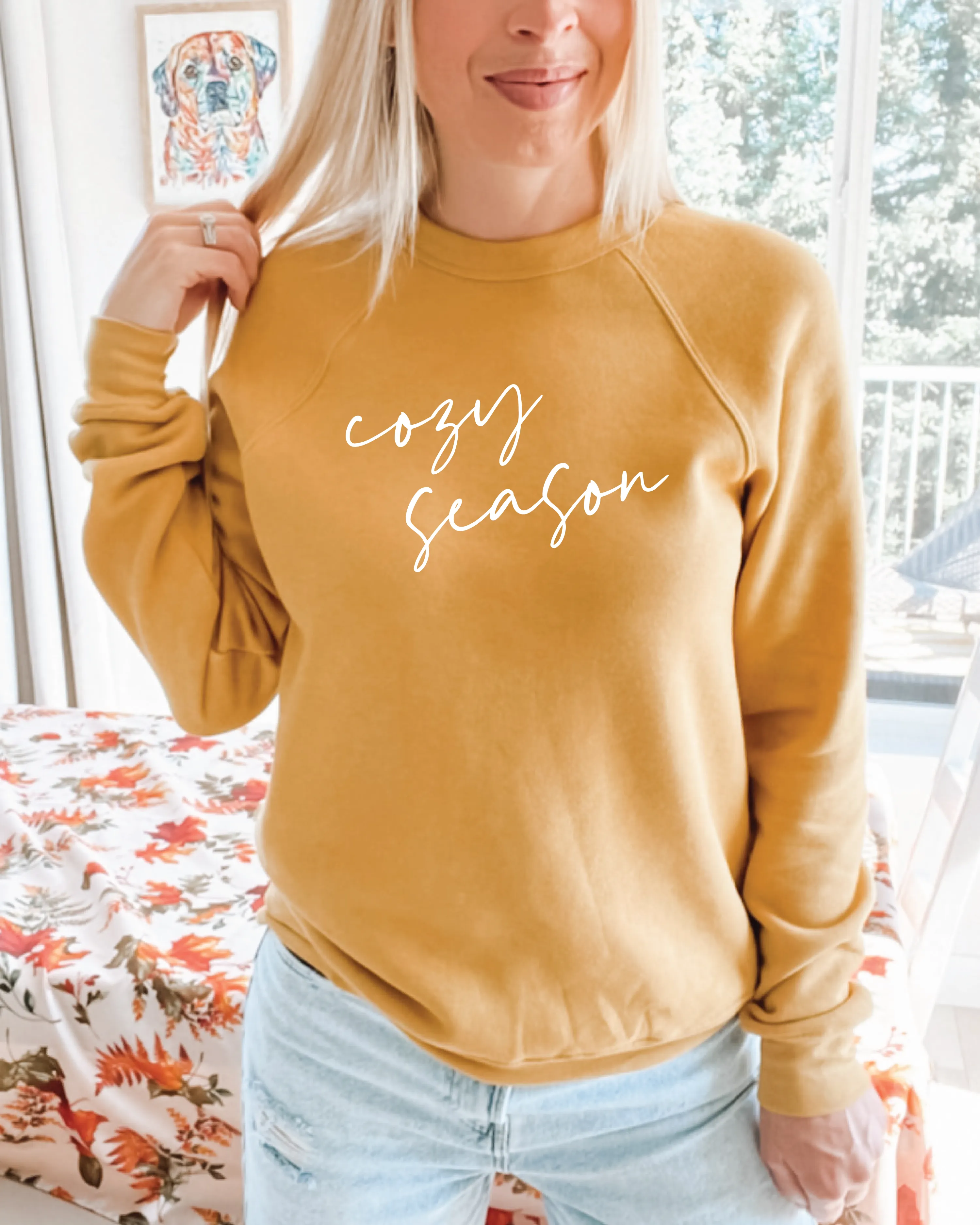 Cozy Season Plush Raglan Sweater