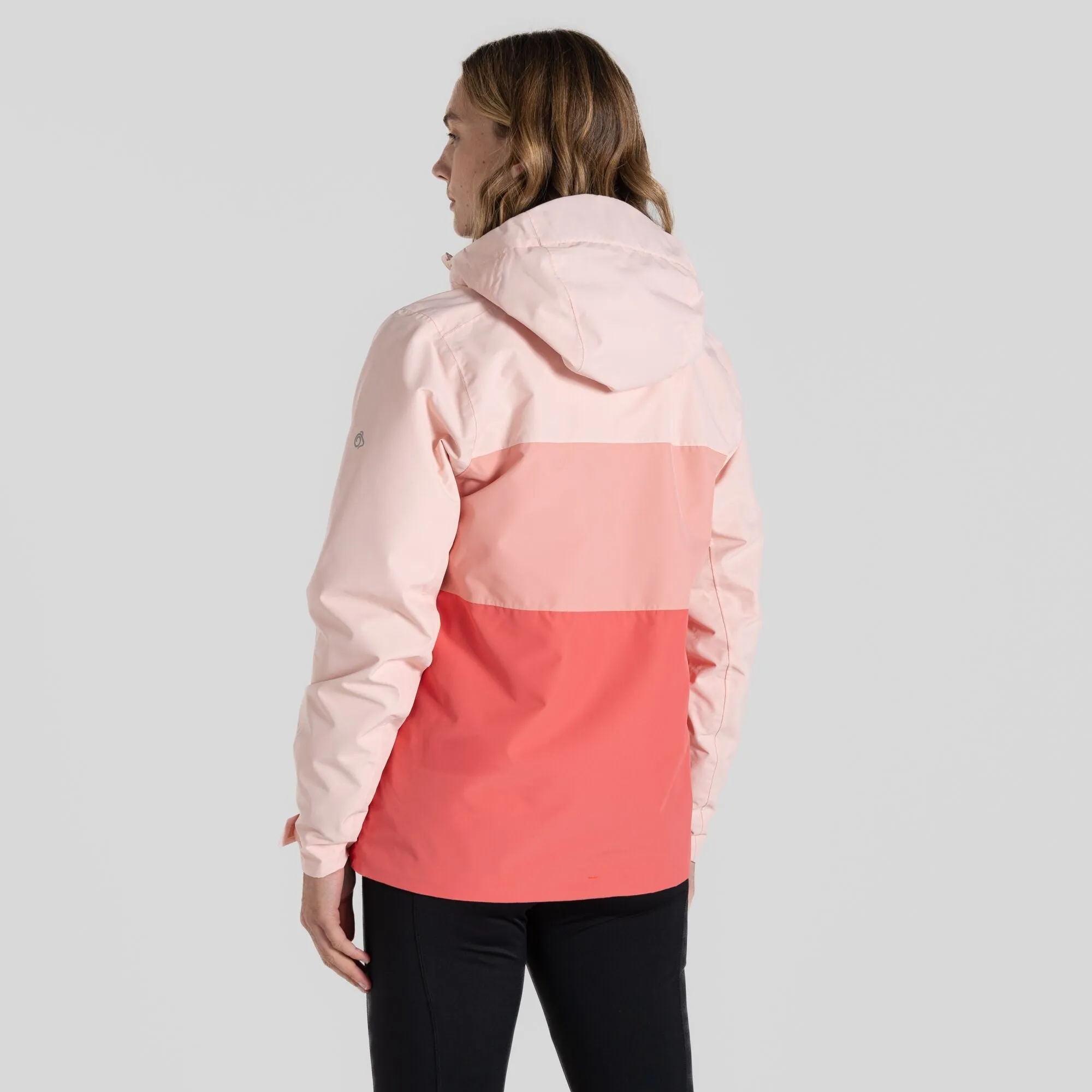 Craghoppers Ladies Kora Waterproof Breathable Wind Resistant Jacket-PEACH