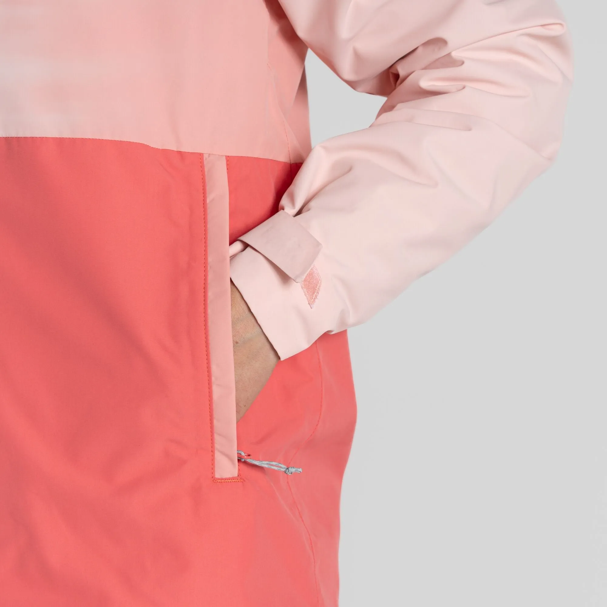 Craghoppers Ladies Kora Waterproof Breathable Wind Resistant Jacket-PEACH