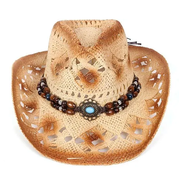 Cutout Breathable Western Cowboy Hat 51679175C