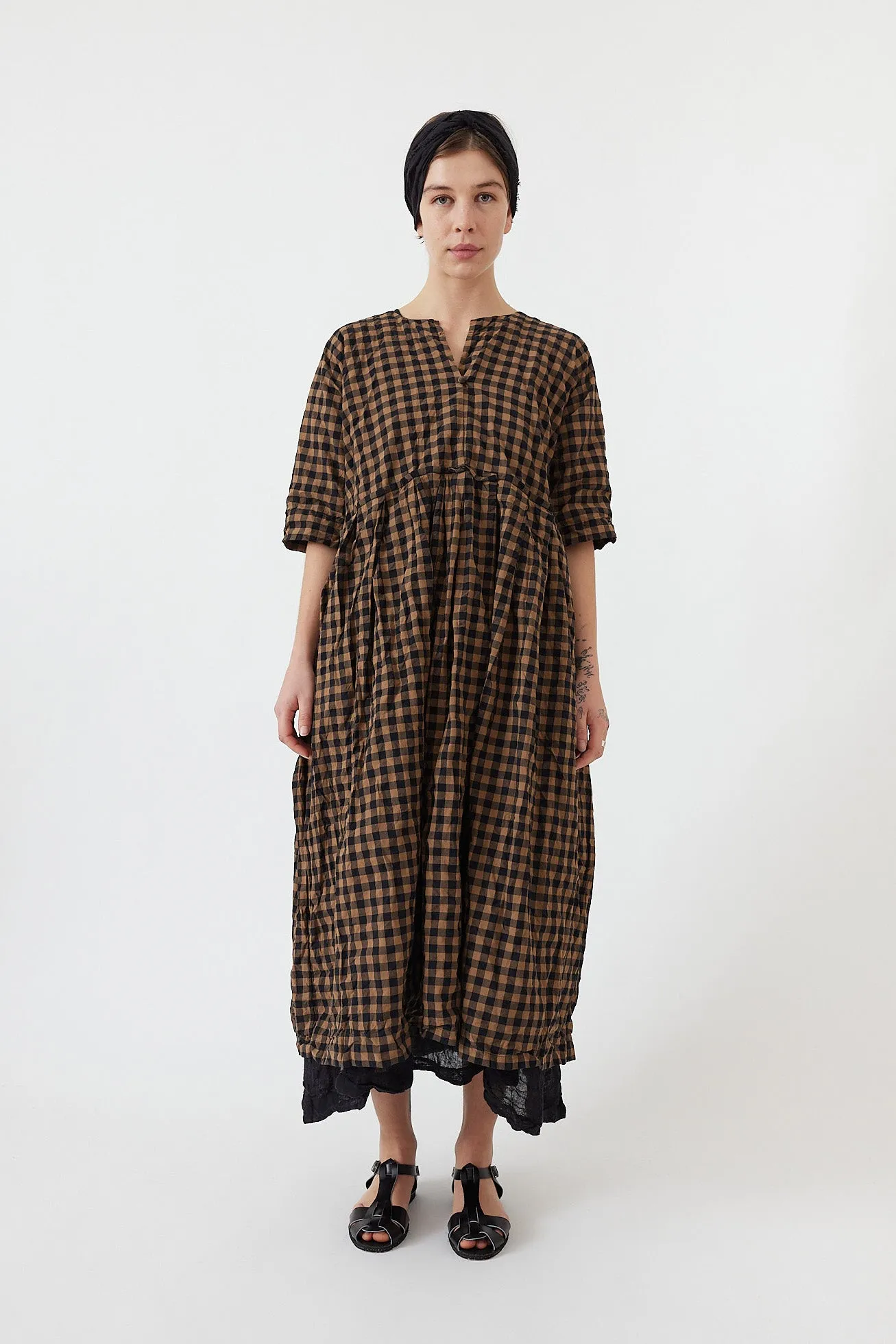 Daniela Gregis - Rossella Operaio Dress - Check Black Colonial