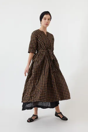 Daniela Gregis - Rossella Operaio Dress - Check Black Colonial