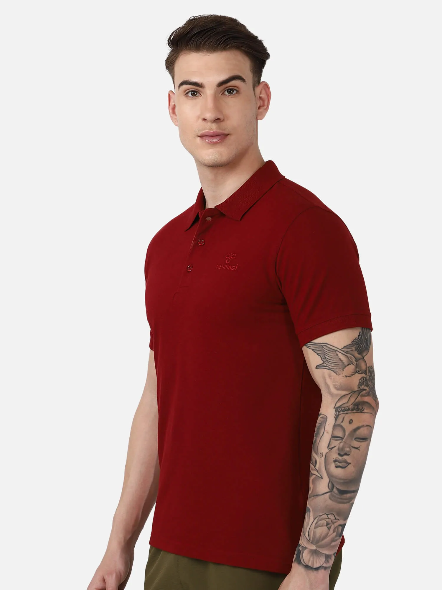 Dany Polo Neck Cotton Rich Half Sleeve Solid Regular fit Cottonpoly T-shirt for Men Comfortable soft Breathable Fabric Stretchable for Everyday Use Ideal for Casual wear and officewear