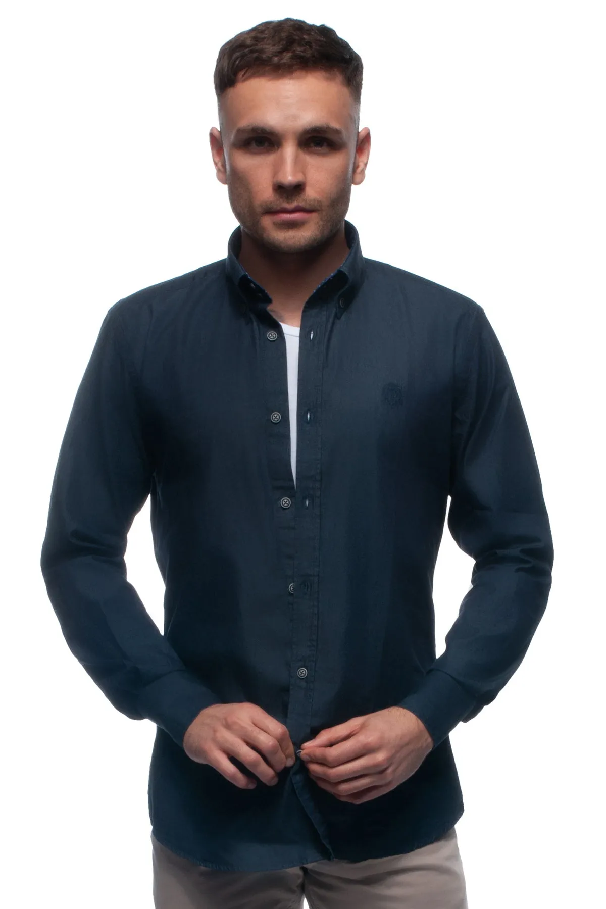 Denim Cotton Oxford Shirt