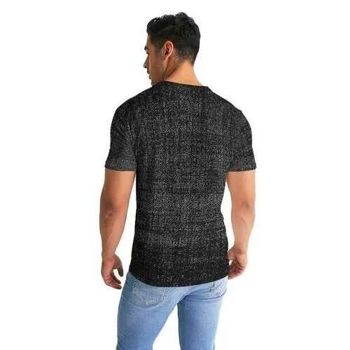 Distressed Black Texture Premium Mens Graphic Shirt