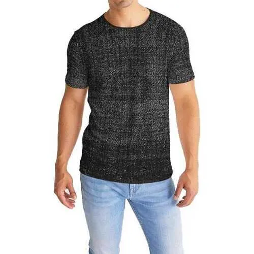 Distressed Black Texture Premium Mens Graphic Shirt