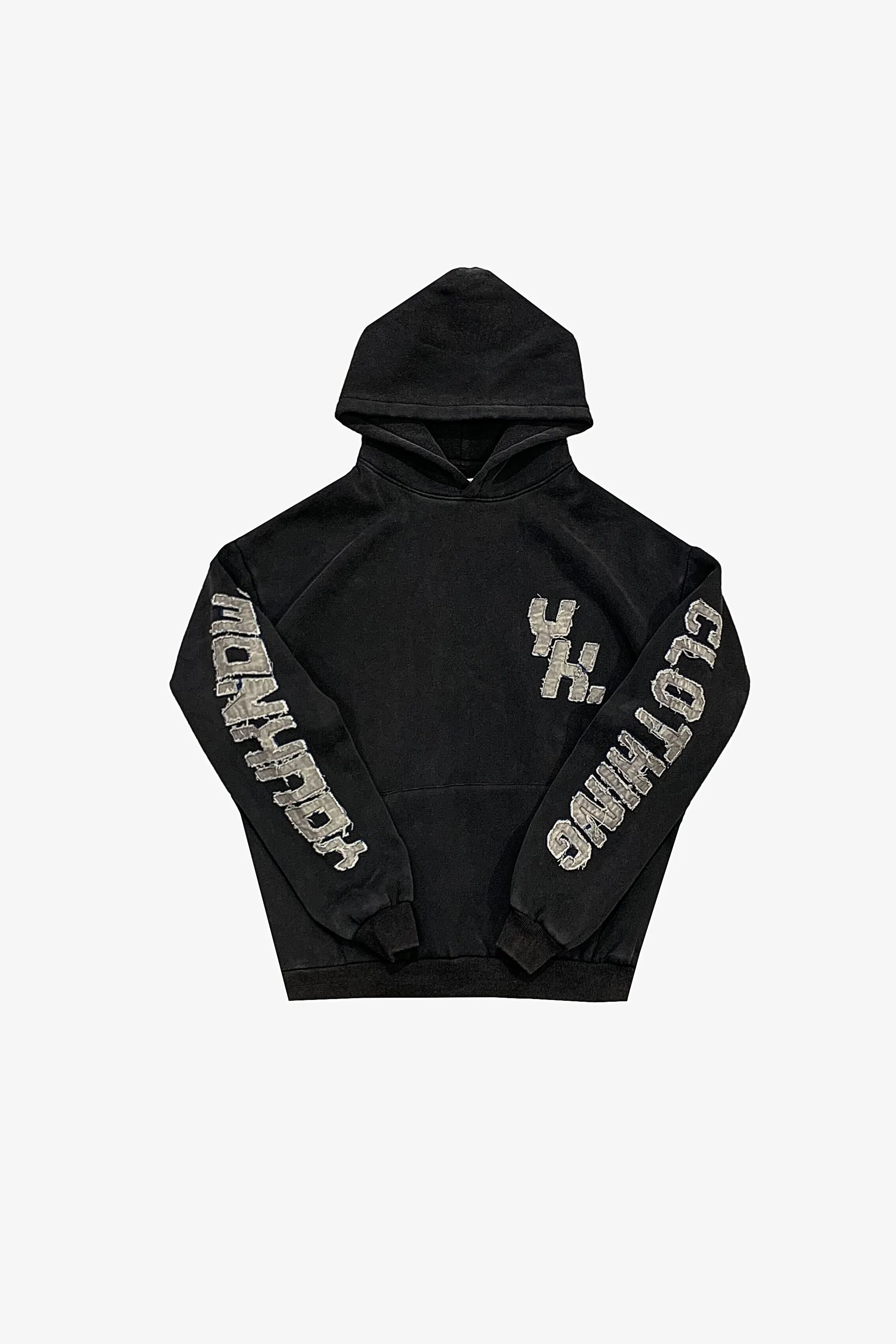 DISTRESSED HOODIE | BLACK