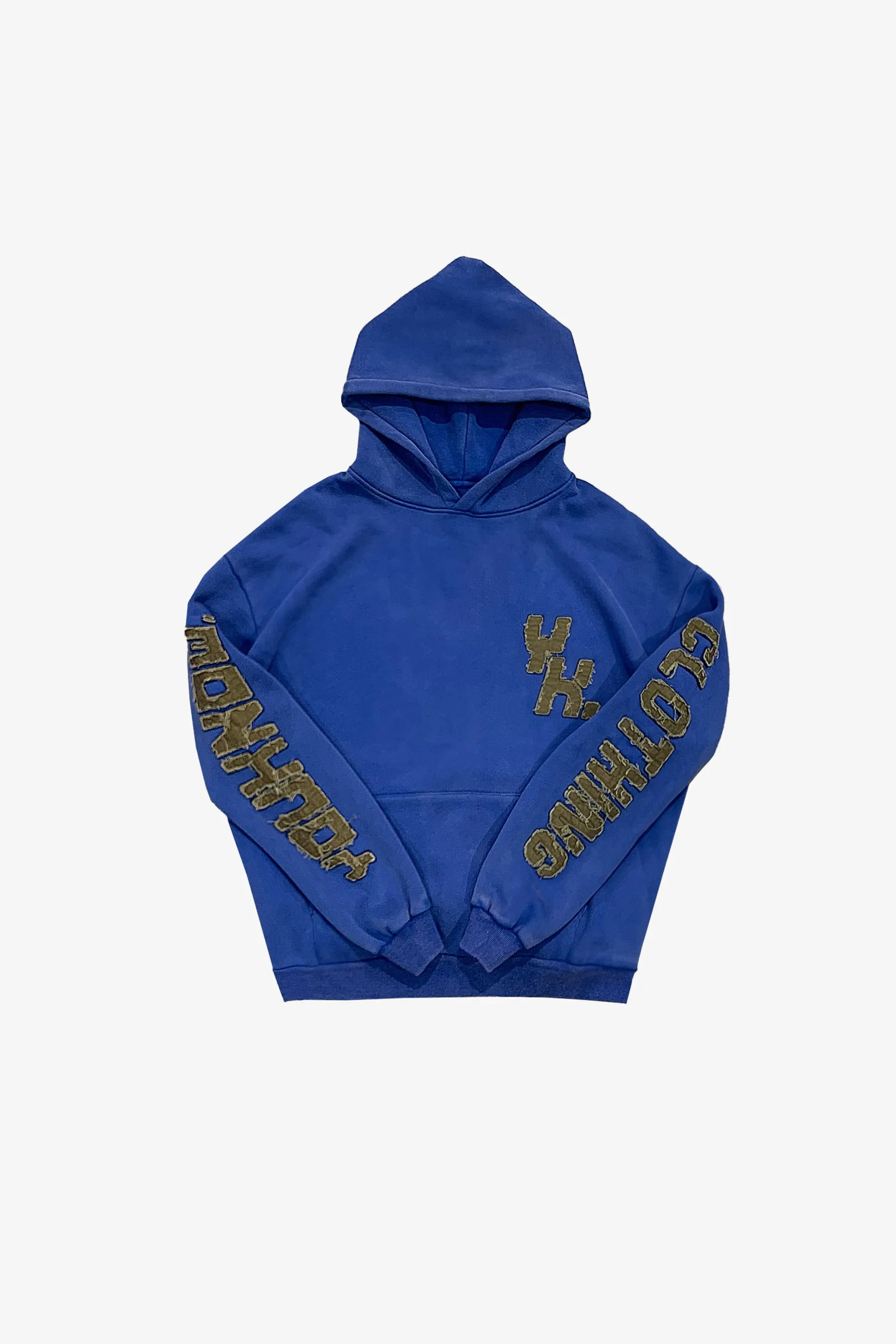 DISTRESSED HOODIE | BLUE