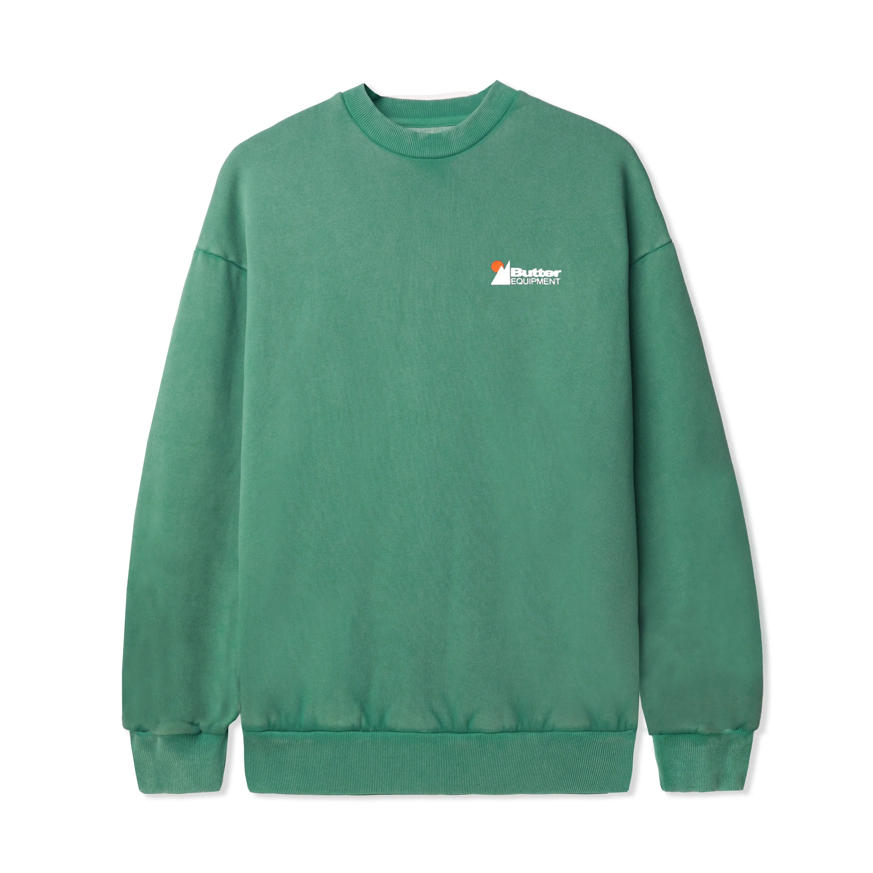 Distressed Pigment Dye Crewneck, Meadow