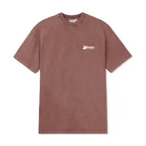 Distressed Pigment Dyed Tee, Rust