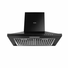 Electric Kitchen Chimney, Pyramid Shape SS Baffle filters 60cm 1100 m³/h - Black (6050 IN BLK)