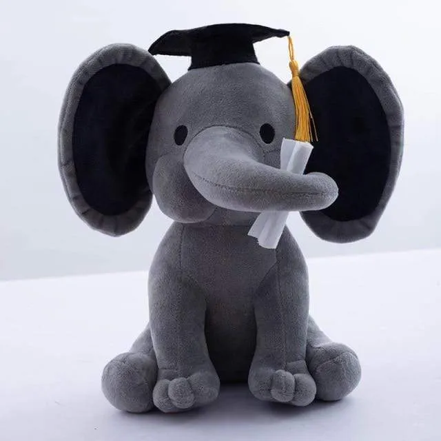 Elephant Plush Toys Baby Room Decorative Stuffed Dolls for Slepping 25cm Kawaii Animal Child Kids Plushiies Toy Pink Grey Doll