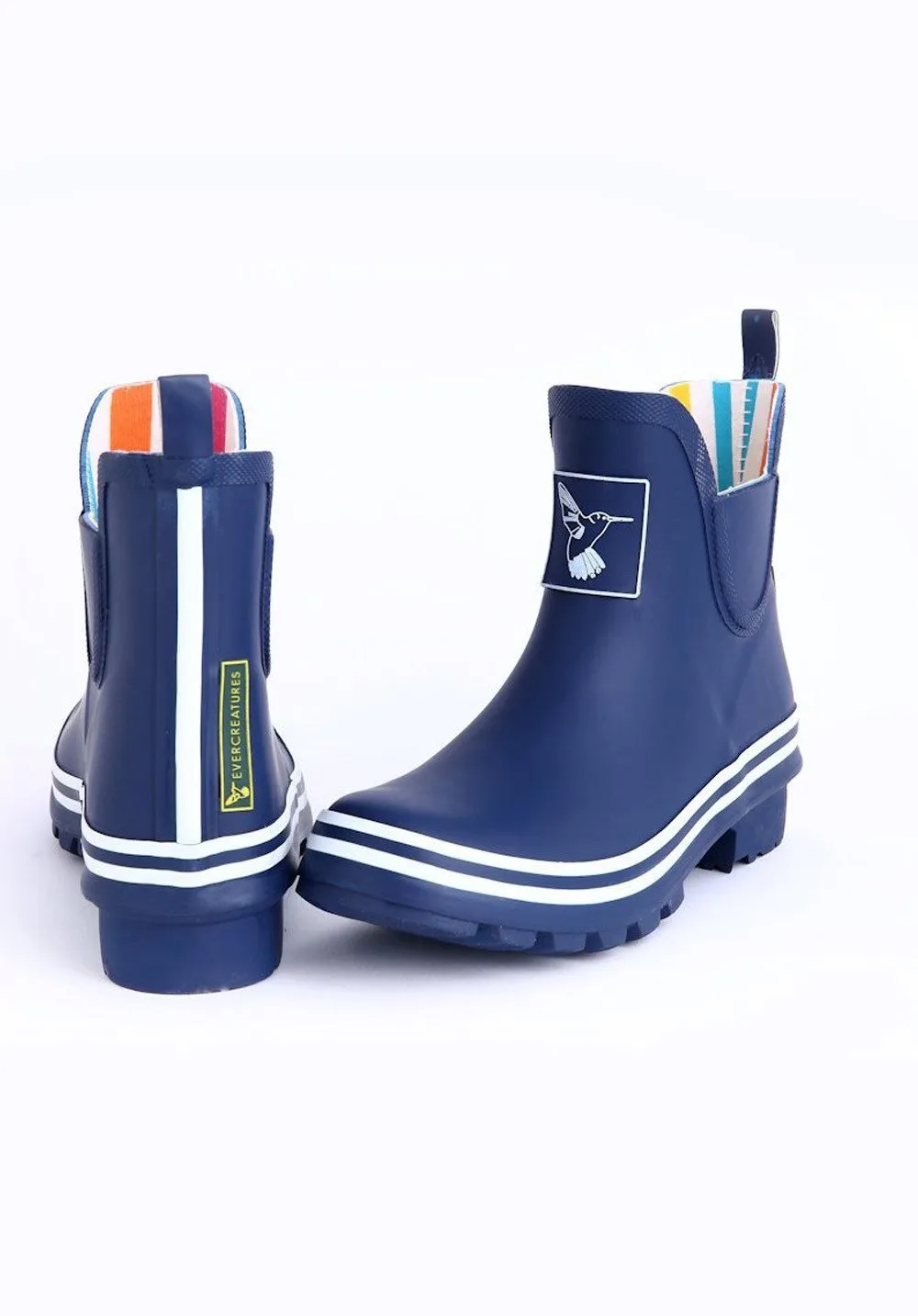 Evercreatures Blue Meadow Ankle Wellies