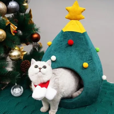 Festive Fir Cozy Pet Bed