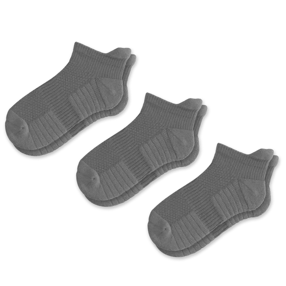 Gray Ankle Compression Socks