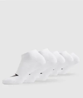 Gymshark Ankle Socks 5pk - White