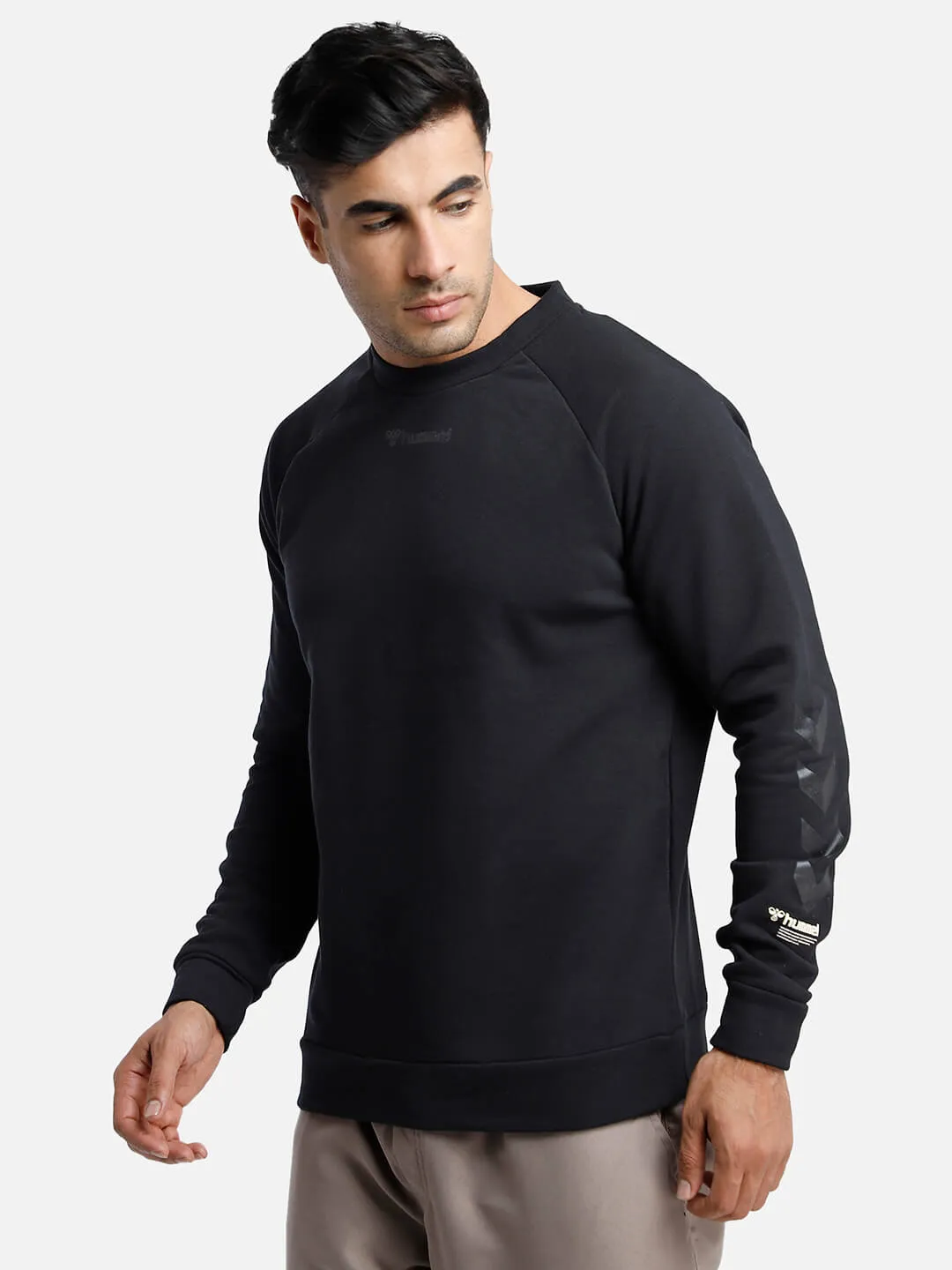 Isam Men Black Sweatshirt