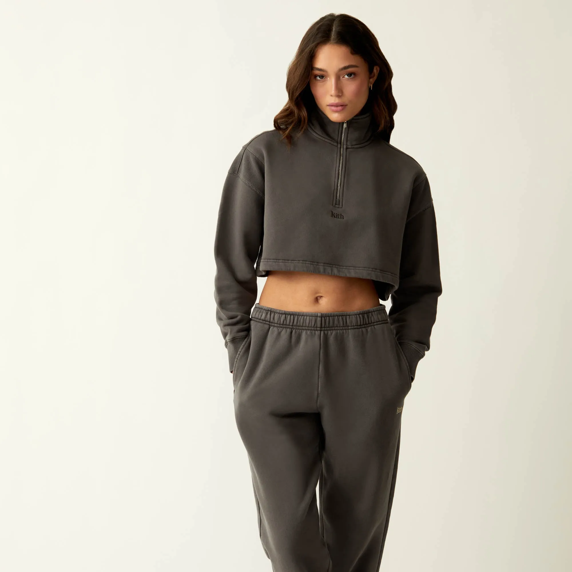 Kith Women Vesper Quarter Zip - Hematite