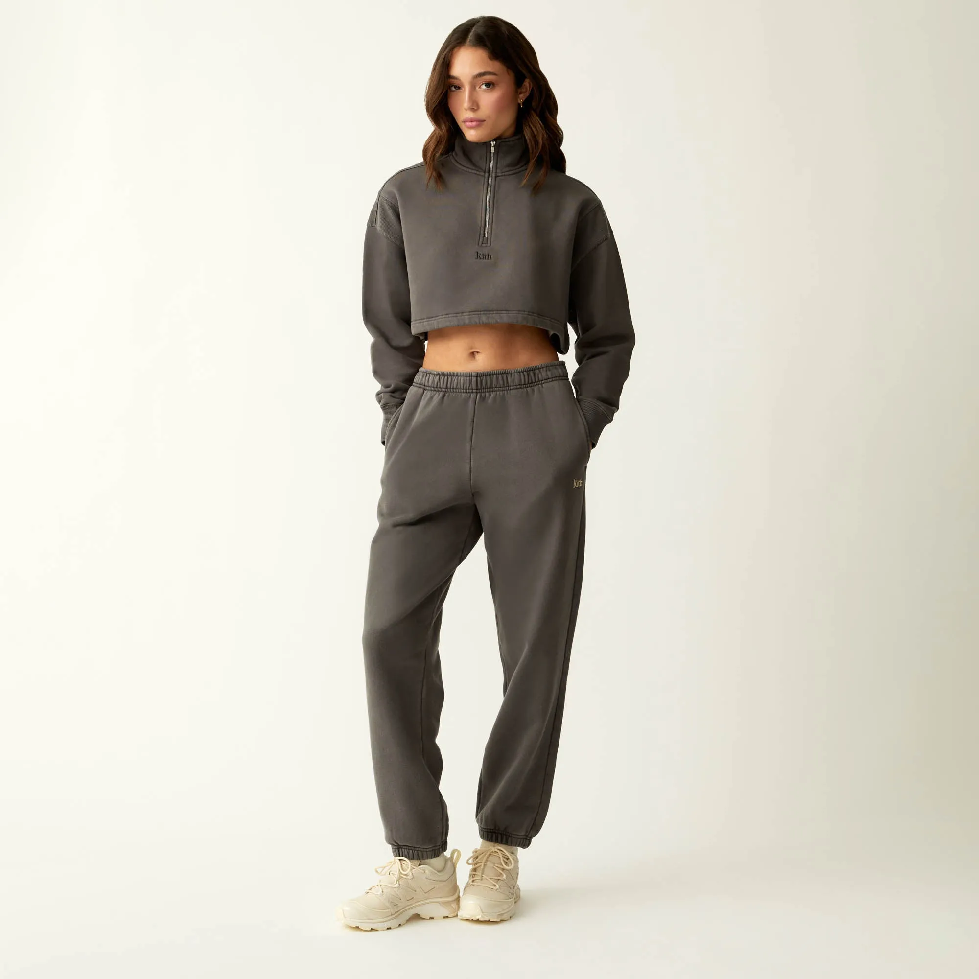 Kith Women Vesper Quarter Zip - Hematite